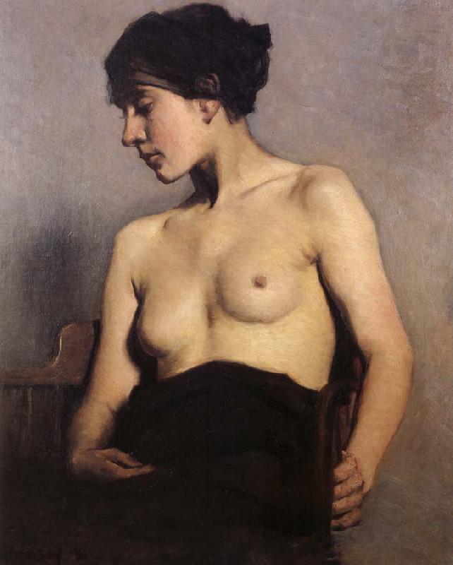 Hugh Ramsay Seated nude oil painting image